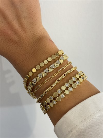 Petek Model Bileklik Kombini