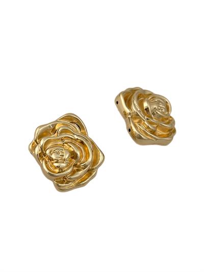 Plaka Çiçek Figür Küpe