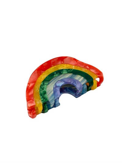 Sedefli Görünüm Renkli Gökkuşağı Figür Mandal Toka