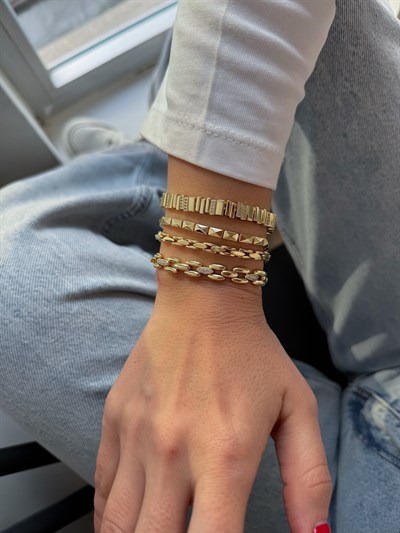 Yılan Motif Bileklik Kombini