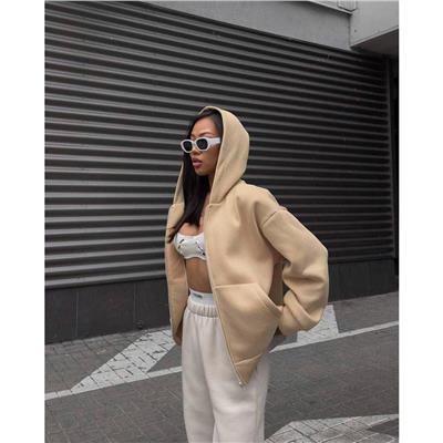 Boydan Fermuarlı Sweat