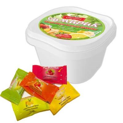 Gouttes YUMUDUK aromatisées à la fraise, emballées 500 g