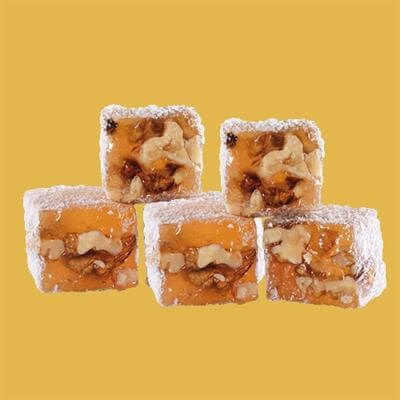 Bulk With Walnut Double Turkish Delight (%18-28) 5 Kg