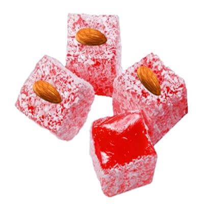 Bulk Coconut Rose Flavored Apricot Seedle Top Turkish Delight 5 Kg