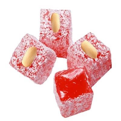 Bulk Coconut Rose Flavored Peanut Top Turkish Delight 5 Kg