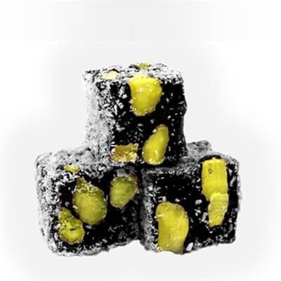Bulk Coconut Cocoa With Pistachio Double Turkish Delight (%15-23) 5 Kg