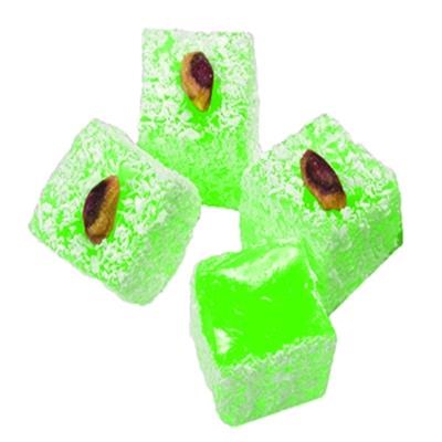 Bulk Coconut Mint Flavored Pistachio Top Turkish Delight 5 Kg
