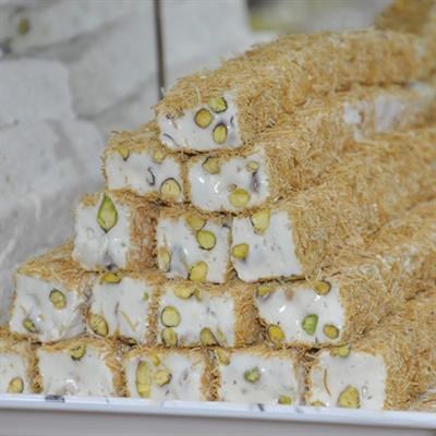 Bulk Kadayif With Pistachio Sultan Long Turkish Delight 5 Kg