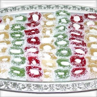 Bulk Mixed Fruit Flavored Turkish Delight 5 Kg