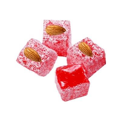 Coconut Rose Flavored Almonds Top Turkish Delight 1 Kg