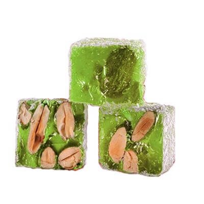 Coconut Pomegranate With Almonds Double Turkish Delight (%20-23) 100 Gr Bucket