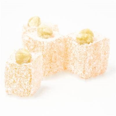 Coconut Orange Flavored Hazelnut Top Turkish Delight 1 Kg