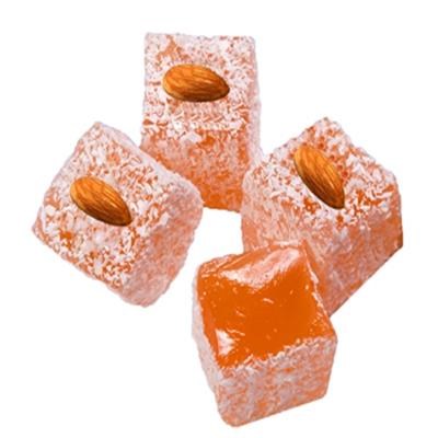 Coconut Orange Flavored Apricot Seedle Top Turkish Delight 1 Kg