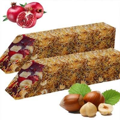 Kadayif Pomegranate With Hazelnut Double Turkish Delight (%18-28) 1 Kg