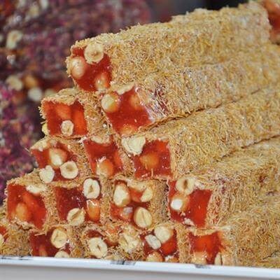 Kadayif Granatapfel mit Haselnuss, langer türkischer Genuss, 1 kg