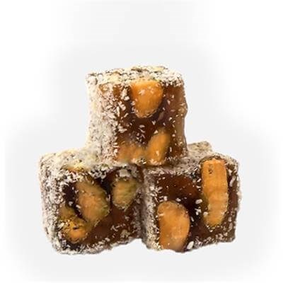 Peanut Coconut Double Turkish Delight (%20-23) 100 Gr Bucket
