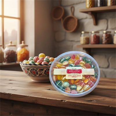 ÇİZGİLİ AKİDE ŞEKERİ 200 GR KOVA