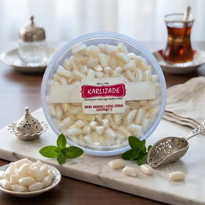 Nane Aromalı Akide Şekeri 200 Gr Kova