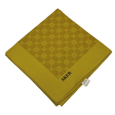 Aker Elegance Monogram Eşarp - Hardal 962