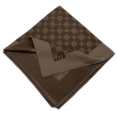 Aker Elegance Monogram Eşarp - Kahve 931