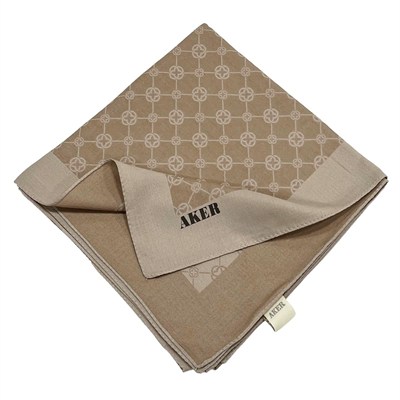 Aker Elegance Monogram Eşarp - Latte 983
