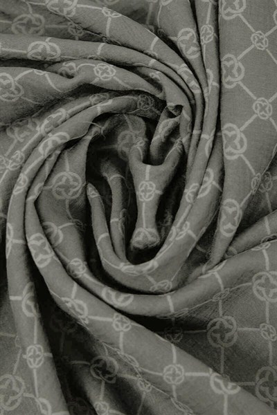 Aker Elegance Monogram Şal - Soft Taş 975