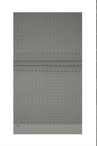 Aker Elegance Monogram Şal - Soft Taş 975