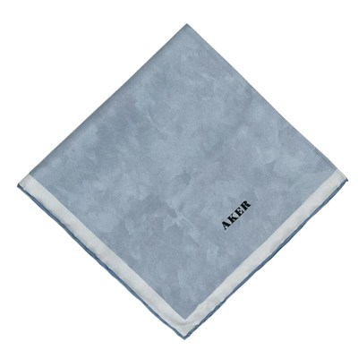 Aker İpek Eşarp - 7208713-921 Bebe Mavisi Twill