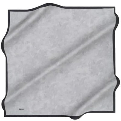 Aker İpek Eşarp - 7208713-975 Koyu Gri Siyah Twill