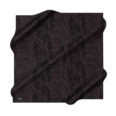 Aker İpek Eşarp - 8925713-914 Siyah Antrasit Twill