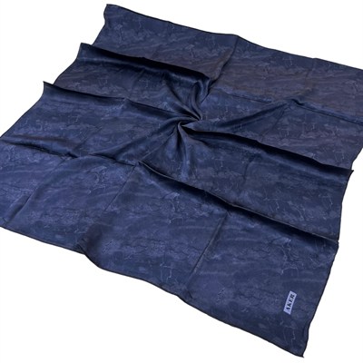 Aker İpek Eşarp - 8925713-922 Koyu Lacivert Twill