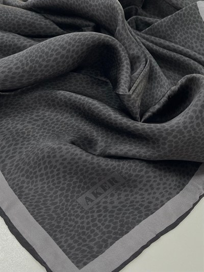 Aker İpek Eşarp - 8957713-915 Füme Twill