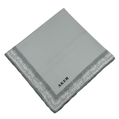 Aker İpek Eşarp - 8959713-972 Gri Twill