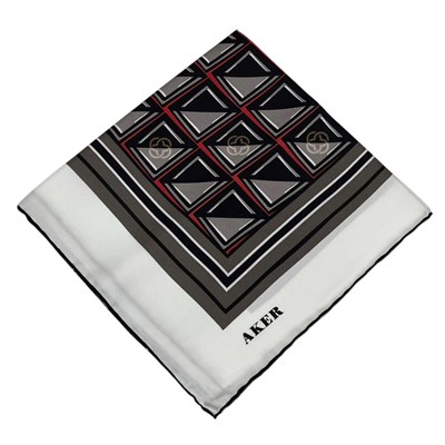 Aker İpek Eşarp - 8968713-911 Vizon Ekru Twill