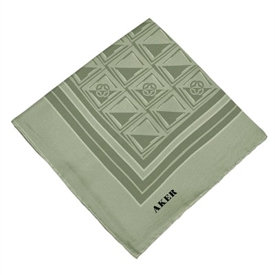 Aker İpek Eşarp - 8968713-952 Açık Çağla Twill