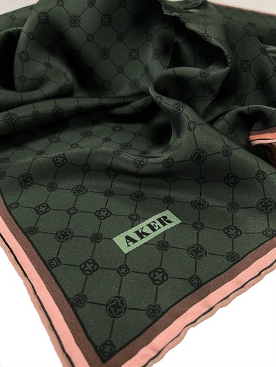 Aker İpek Eşarp - 8981713-991 Füme Twill