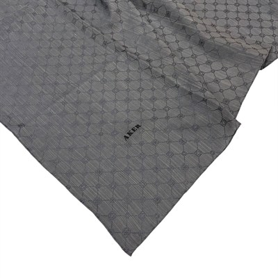 Aker Jakarlı İpek Koton Eşarp - 7071798-974 Gri