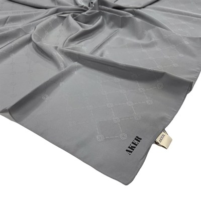 Aker Monogram Eşarp - Gri 972