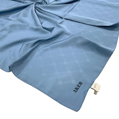 Aker Monogram Eşarp - İndigo 925