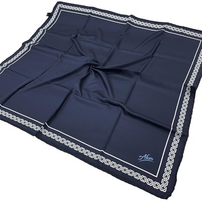 Aker Twill Eşarp - 8578795-921 Lacivert Beyaz