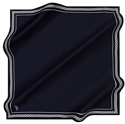 Aker Twill Eşarp - 8578795-921 Lacivert Beyaz