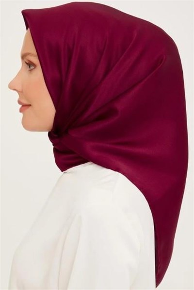 Armine Düz İpek Eşarp - 03 Bordo Sura