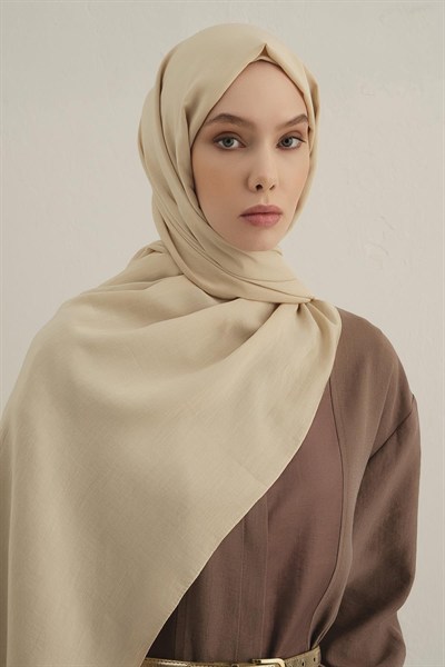 Armine Düz Lyocell Şal - Bej 64