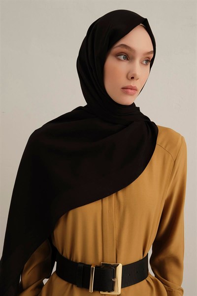 Armine Düz Lyocell Şal - Siyah 01