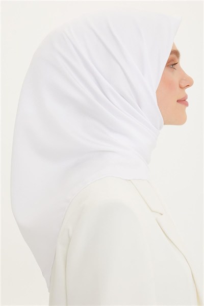 Armine Düz Twill Eşarp - Beyaz 147