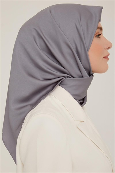 Armine Düz Twill Eşarp - Füme 782