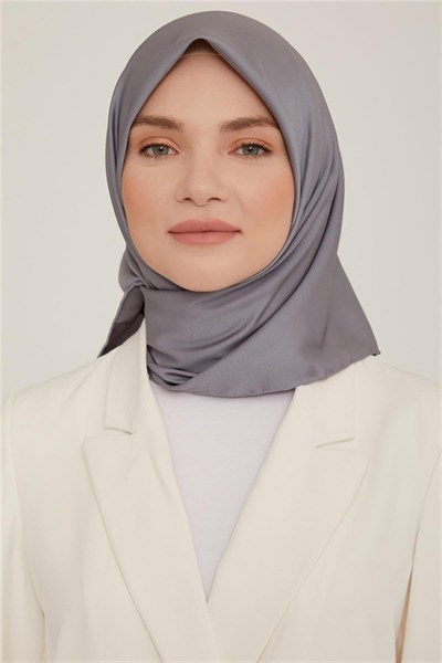 Armine Düz Twill Eşarp - Füme 782