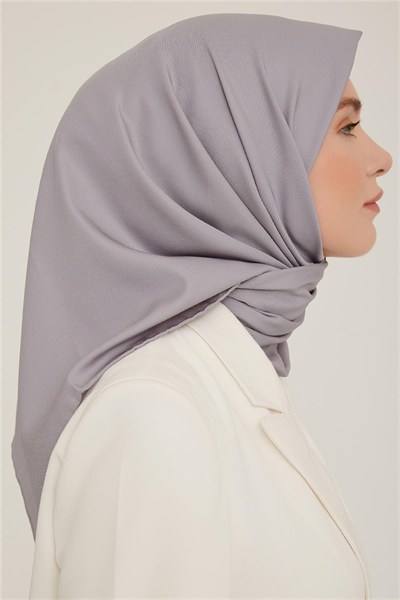 Armine Düz Twill Eşarp - Gri 772
