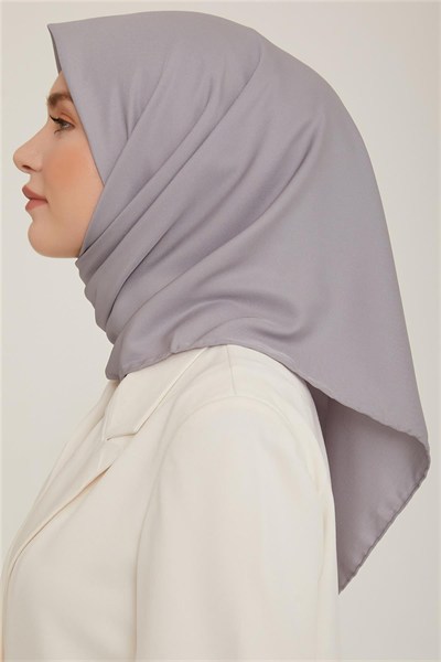 Armine Düz Twill Eşarp - Gri 772