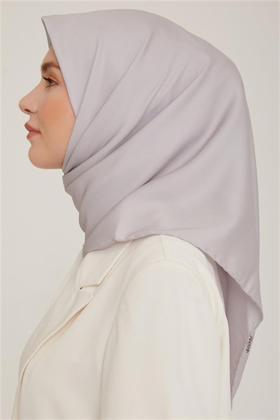 Armine Düz Twill Eşarp - Gümüş 766
